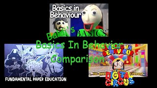Basics In Behavior | Baldi's Basics x The Amazing Digital Circus x Fundamental Paper Education