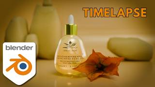 Satisfying 3D Cosmetic Product Render in Blender (Timelapse)