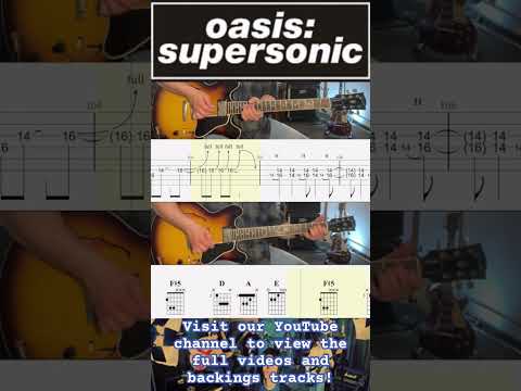 Supersonic Outro Guitat Solo Oasis Rolling Tab Lesson Supersonic Outro Guitat Solo Oasis Rolling Tab Lesson