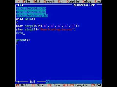 How to declare string in C Programming - YouTube