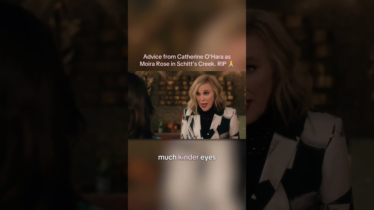 Advice from Catherine O’Hara as Moira Rose in Schitt’s Creek. RIP 🙏 #tv #comedy #catherineohara