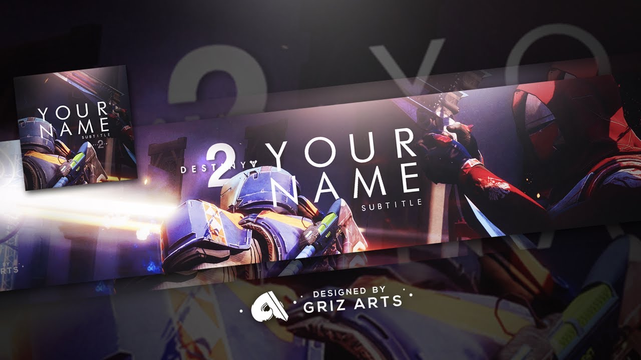 ✅ Destiny 2 Free Banner & Avatar Template 2017 | Photoshop CS6 & CC