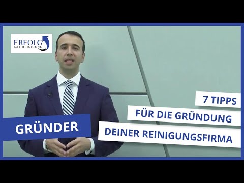 Reinigungsfirma gründen nebenberuflich