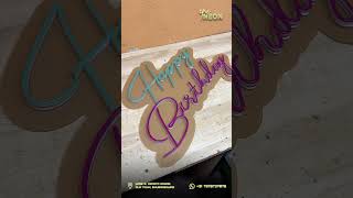 Best Happy Birthday Neon Signs in Bhubaneswar! 🎂💡 | Custom Party Decor #Epic #Neon #Lights #Gift