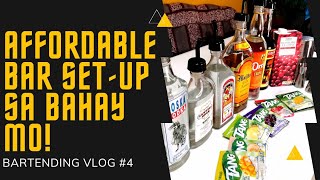 HOW TO HAVE YOUR OWN AFFORDABLE PERSONAL BAR  BARTENDER VLOG 4
