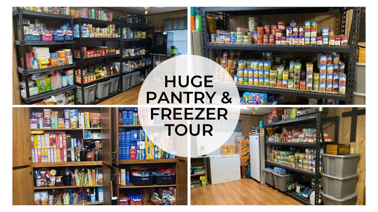 Huge pantry and freezer tour // food storage Instant Pot Teacher