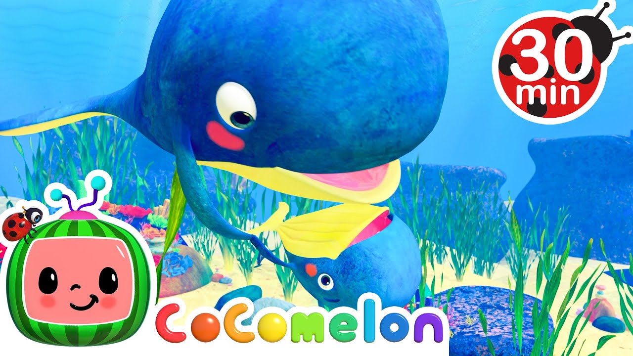 Mom and Baby Blue Whale Lullaby | CoComelon Nursery Rhymes & Kids Songs ...