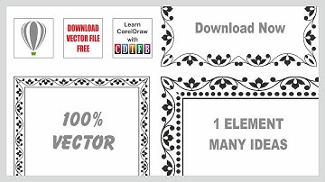 Border Design in Corel draw | CDTFB | Learn corel with cdtfb