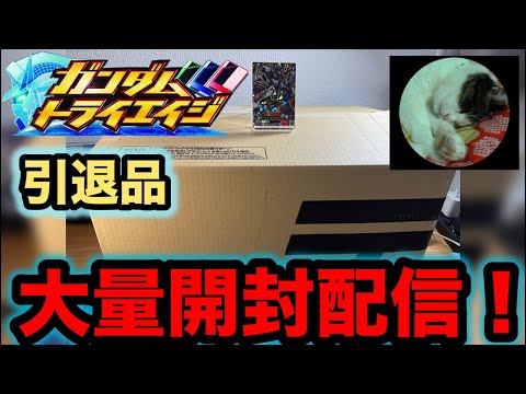 ガンダムトライエイジ】引退品受け取り！大量開封配信！ - YouTube