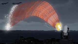 Jet Fighter Shot Down by Defense System  3x Su57 Flyby Sound  Military Simulation  ArmA 3