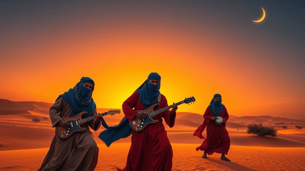 Tuareg Sahara Blues Guitar | Traditional Tinariwen-Style Music for Deep Meditation, Relaxing & Chill