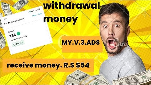 MY. V3. ADS MONEY WITHDRAW FULL PROCESS PLEASE WATCH THIS VIDEO. #myv3adsapp #ads
