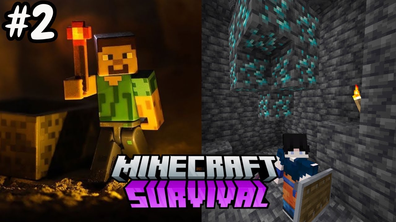 I Got Diamond 💎 | Minecraft Pe Survival Series Hindi Gameplay EP 2 ...