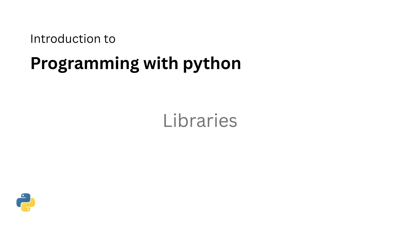 Python Programming (Part 1) – Lecture 6 | Libraries (Modules, المكتبات ...