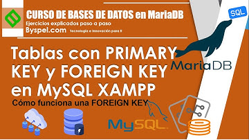 4. Como HACER tablas con PRIMARY KEY y FOREIGN KEY en MySQL XAMPP 🟠 Cómo crear una TABLA ASISTENCIAS