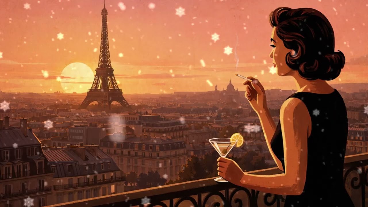 Winter Jazz Bar Ambience | Cozy Night Lounge Music Playlist