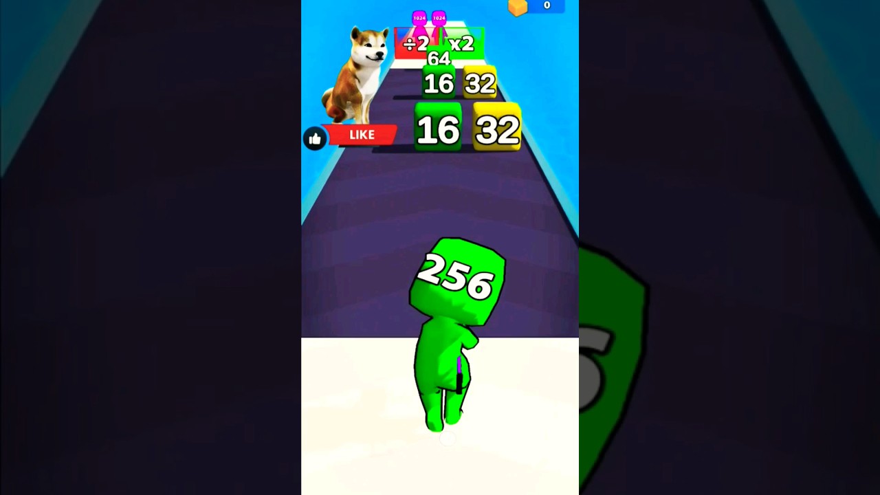 🐶😂2048 merge run funny gameplay 21 