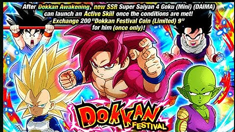 Summoning in Daima Mini SSJ4 Goku Banner (Dokkan Battle)