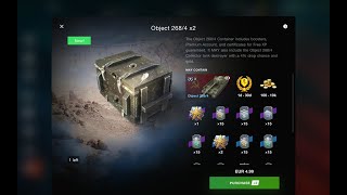 I opened 4 WoT Blitz Object 268/4 Crates. Worth it or not