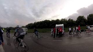 Homeride 2013 - Het afzien op de afsluitdijk