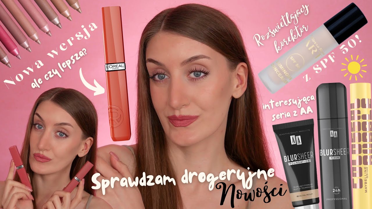 Nowości z drogerii 🌸fixer i podkład AA Sheer Blur, Inglot, Loreal Lacquer Resistance, korektor SPF50