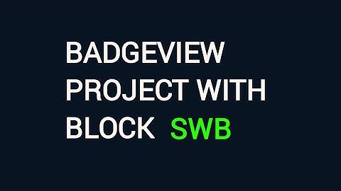 Item badge view on Sketchware pro (blocks and project swb)