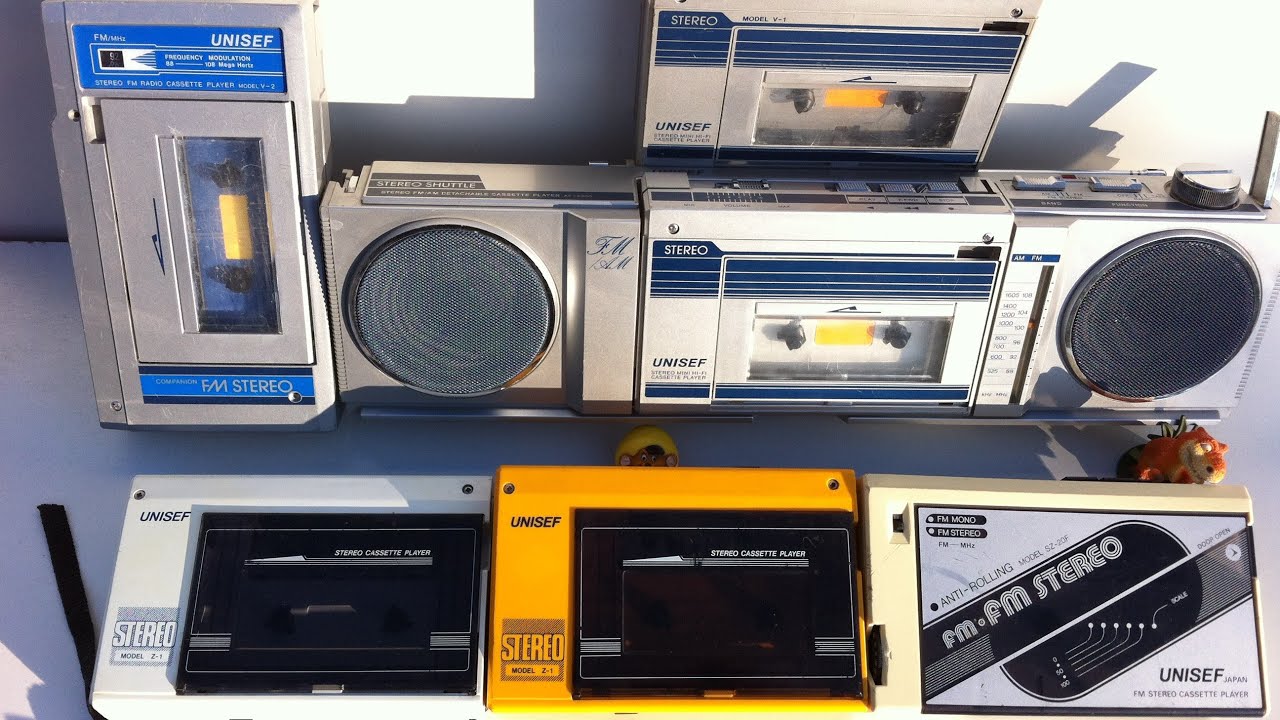 UNISEF Collection Cassette Player V1/2 Z1 SZ20F Radio AF2000 Mini