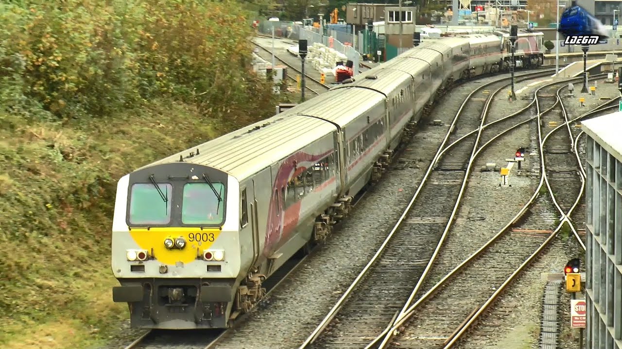 Irish Trains & Rail Activity in Drogheda Station - 01 November 2024