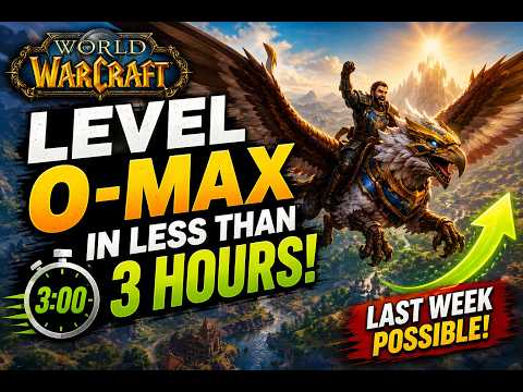 Max level in less than 3 hours LAST week before its removed!! in world of warcraft