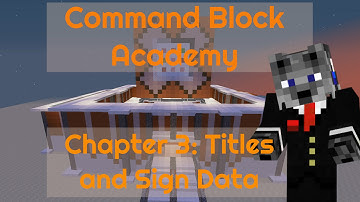 Titles and Sign Data Minecraft Tutorial