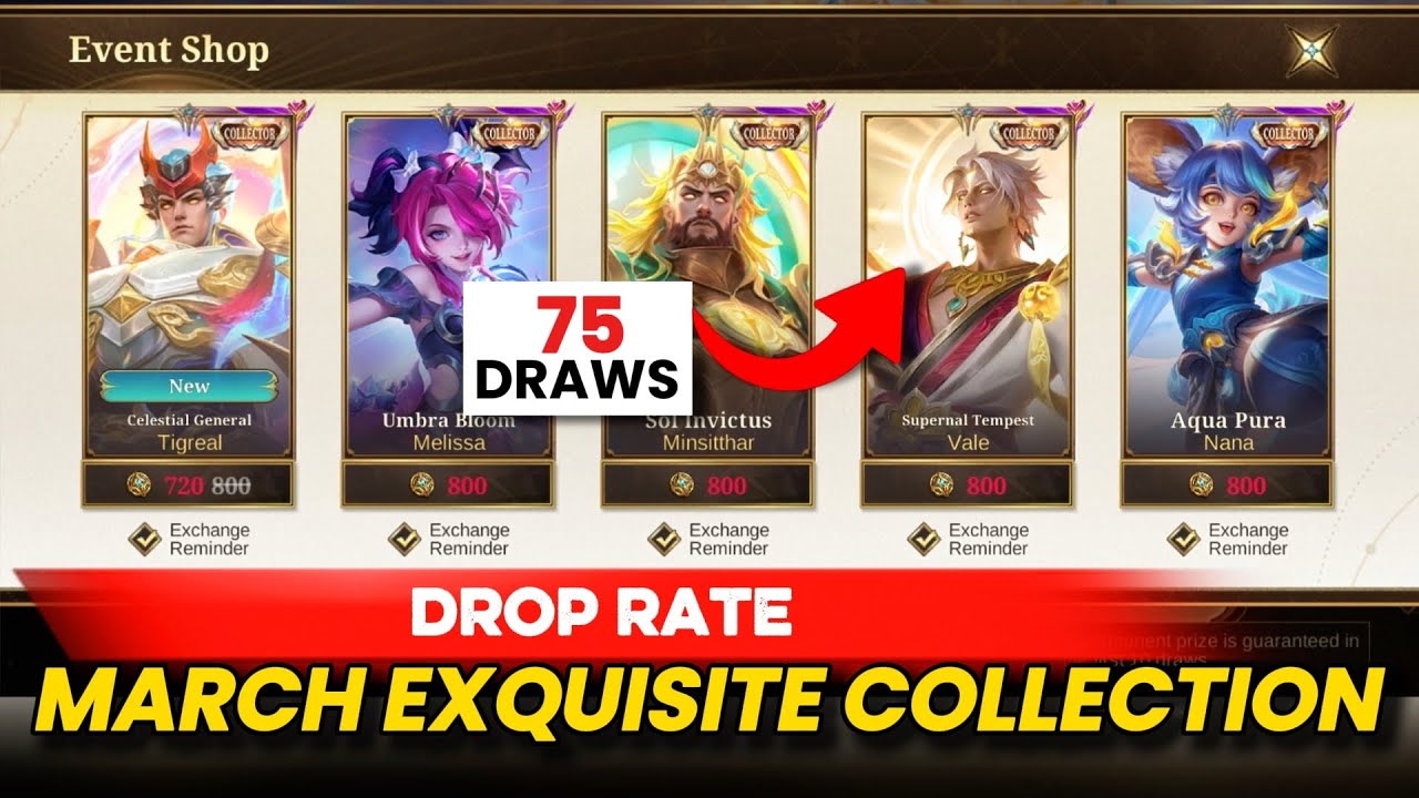 ‼️DROP RATE TEST‼️ MARCH EXQUISITE COLLECTION ✨🌟