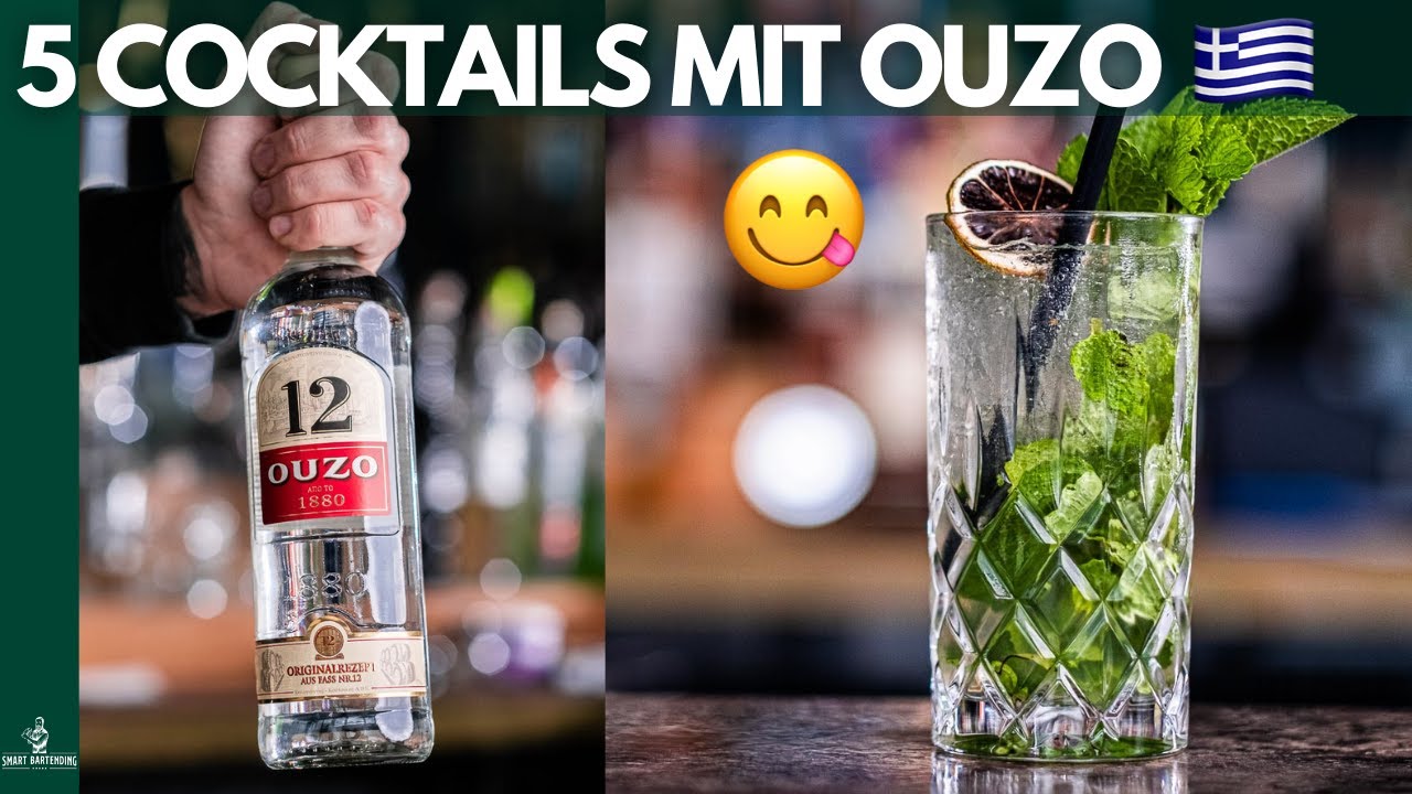 Cocktail Rezepte mit OUZO! 🇬🇷 (Schnell+Einfach) - YouTube Cocktail Rezepte mit OUZO! 🇬🇷 (Schnell+Einfach) - YouTube