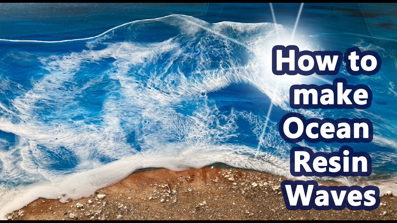 How To Make Ocean Waves With Resin Resin Beach Art, ( ‿ ̶̥̥) How to make ocean waves with epoxy resin