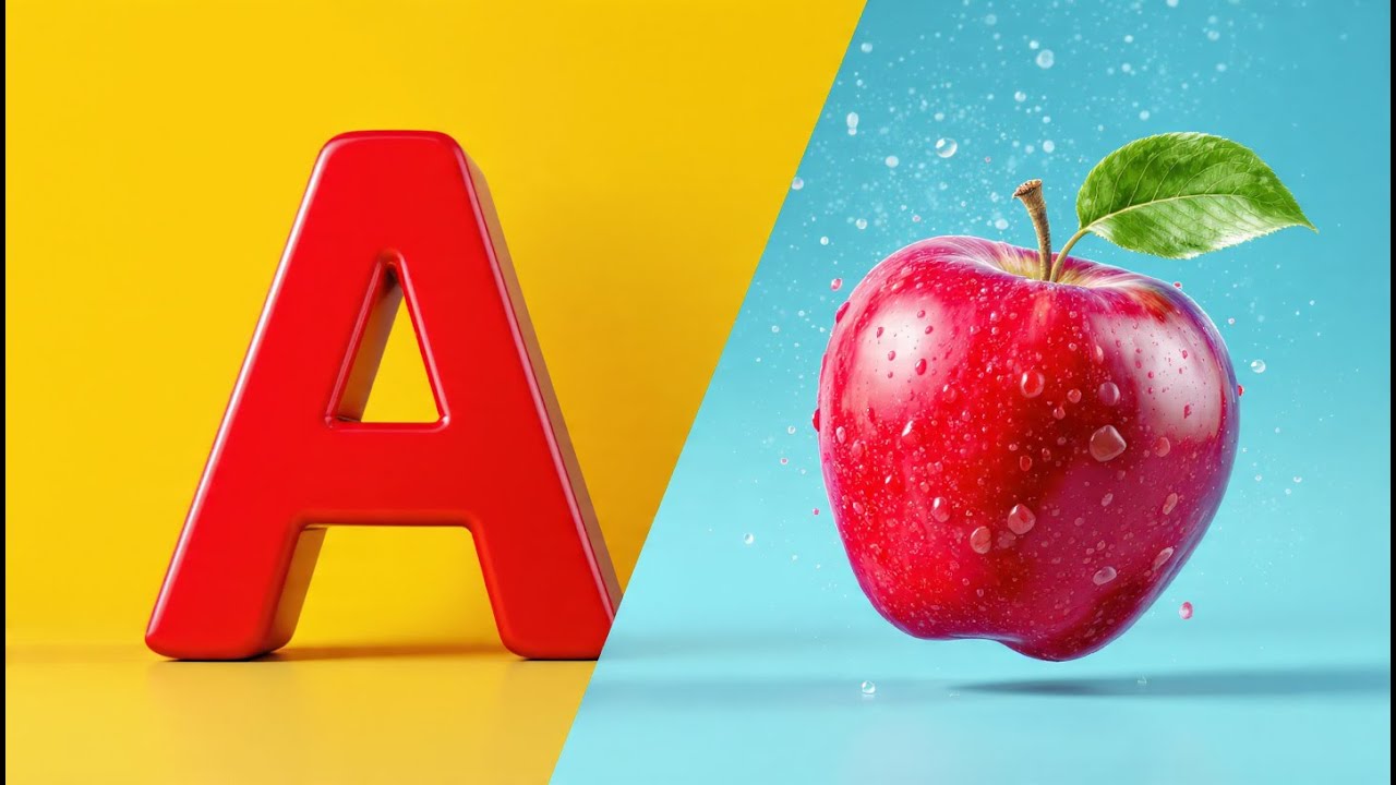 ABC Flashcards A-Z 🍎 | Real Pictures & Phonics 📸| Kindergarten Circle ...