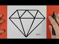 Comment dessiner un diamant  tutoriel de dessin