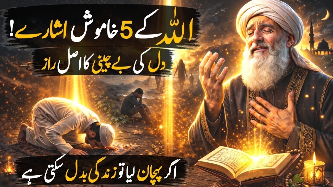 Allah Ki Taraf Se Aane Wale 5 Khamosh Isharay — Dil Ki Bechaini Ka Raaz Jo Zindagi Badal Sakta Hai