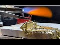 Make a mens 18k gold bracelet  jewelry making