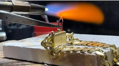 Make a men's 18k gold bracelet | Jewelry Making - DayDayNews