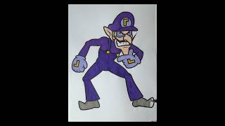Colouring Waluigi  Super Mario Bros #supermario #mariobros #waluigi