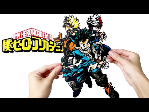Paper art】🦸Draw only on paper #ヒロアカ 【切り絵×ちぎり絵