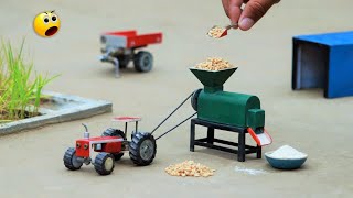 diy tractor mini flour mill machine science project part 3 | @CreativeTractor | @MiniInventor
