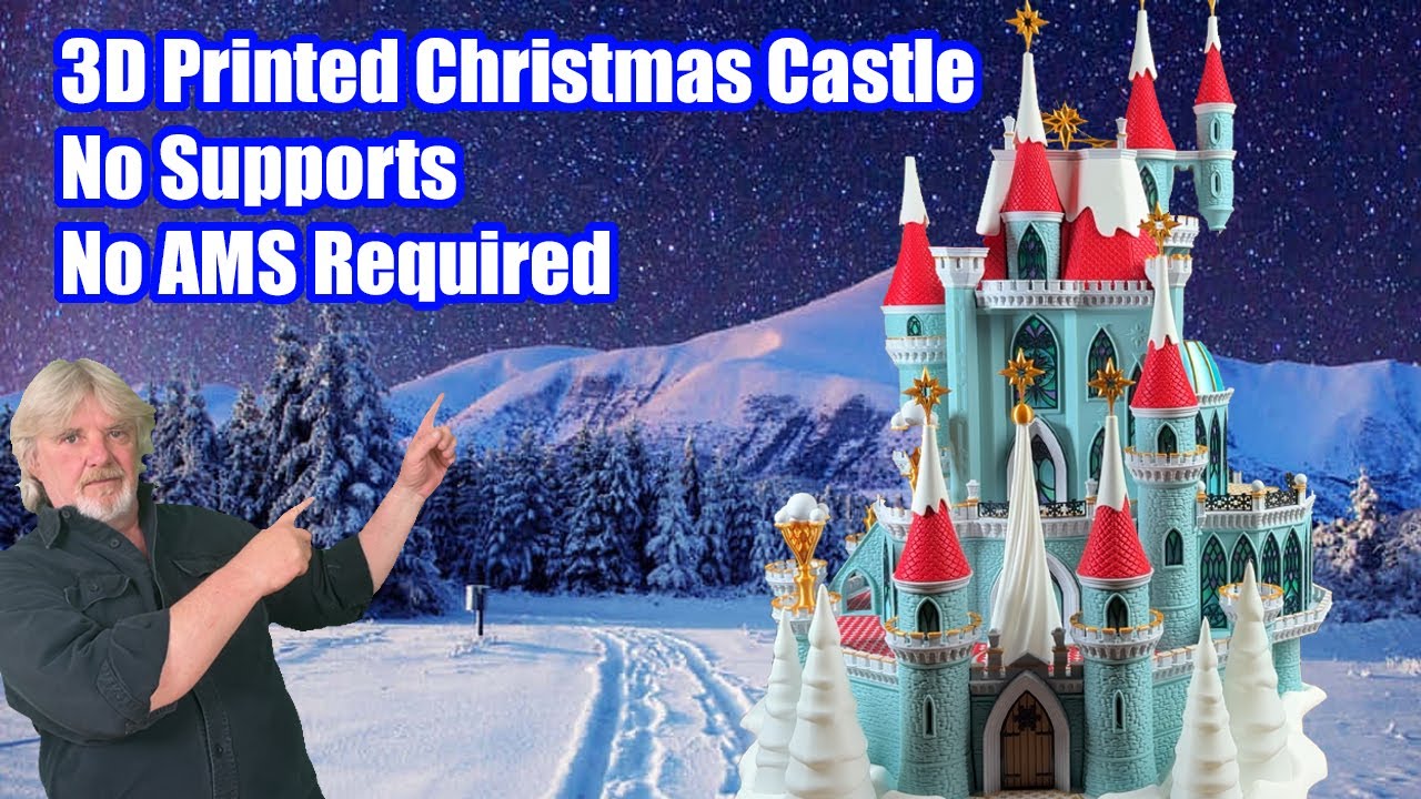 Создайте потрясающий 3D-рождественский замок для вашего праздничного декора