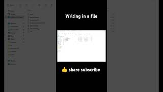 Python tutorials || file handling || writing in a file || short 46 #shorts #ytshorts #filehandling