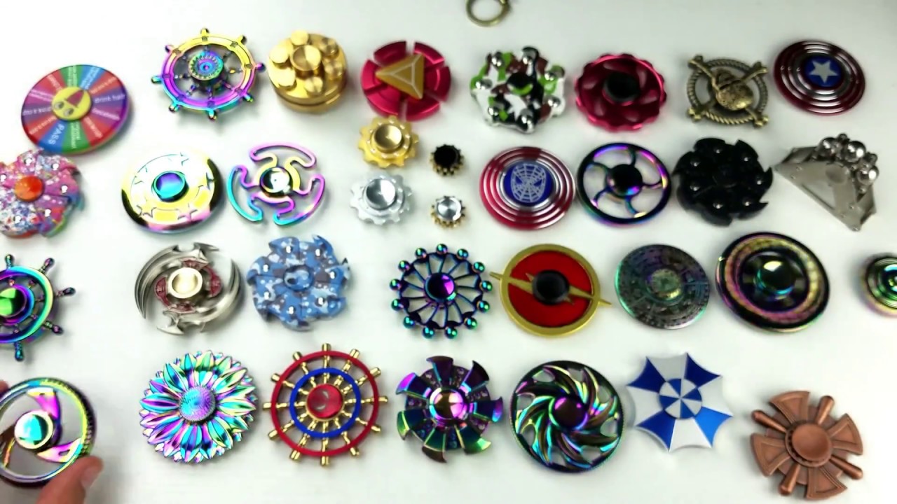 Round Fidget Spinners: Ferrris Wheels, Tires, Sheilds, Flowers, etc -