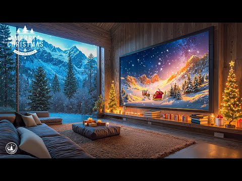 Cozy Winter Cabin Ambience | Relaxing Christmas Carol Music - Top Merry Christmas Hits 2025
