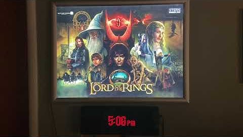 Run-DMD Pinball clock on my wall