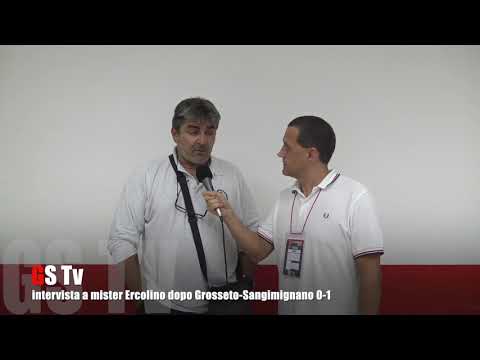 Gs Tv - intervista a mister Ercolino dopo Grosseto-Sangimignano 0-1
