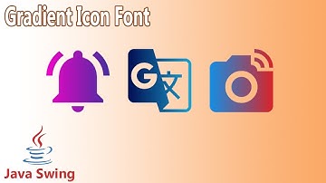 Java Swing - Gradient Icon Font