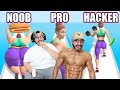 NOOB vs PRO vs HACKER en Fat 2 Fit | Juegos Luky
