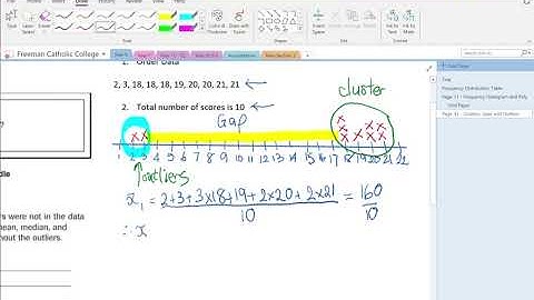 Clusters, Gaps and Outliers